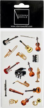Produktbild Vienna World Sticker Instrumente (2 Blatt) (2 Sticker)