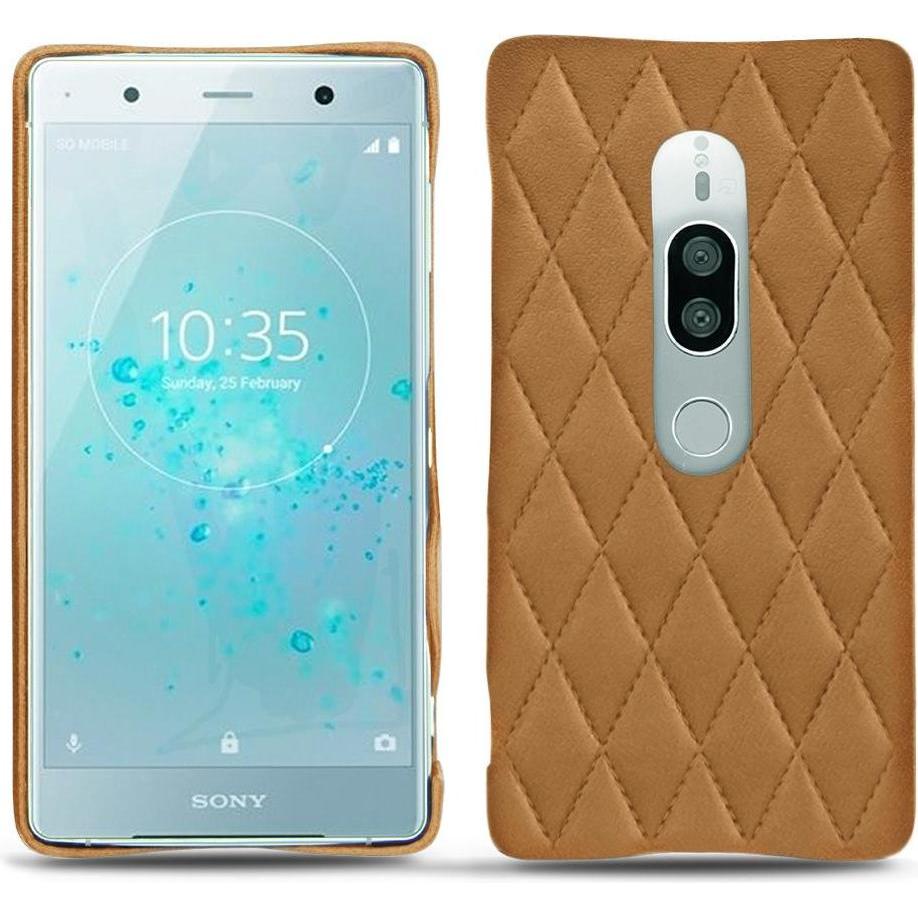 Thumbnail - Noreve Lederschutzhülle (Sony Xperia XZ2 Premium), Smartphone Hülle, Braun