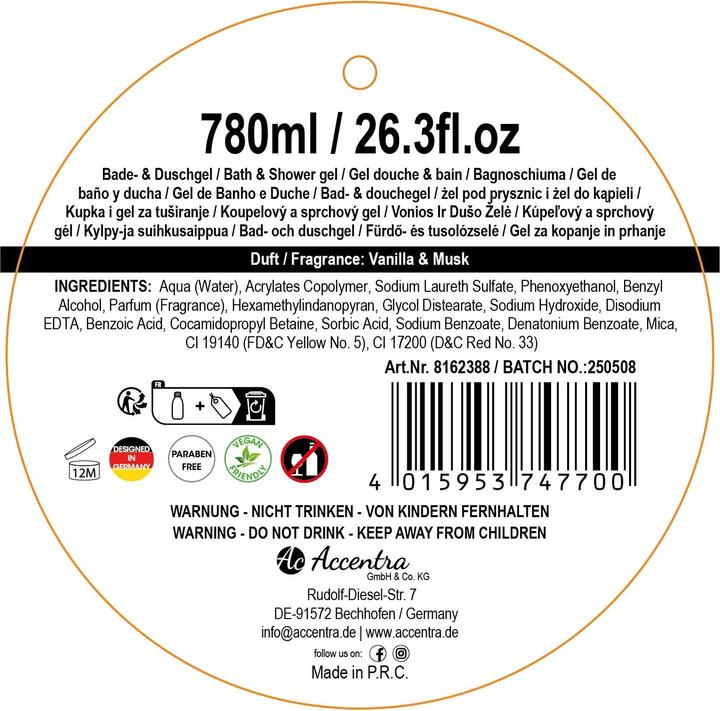 Produktbild Duschgel "Winter Magic" in Sektflasche (780 ml)