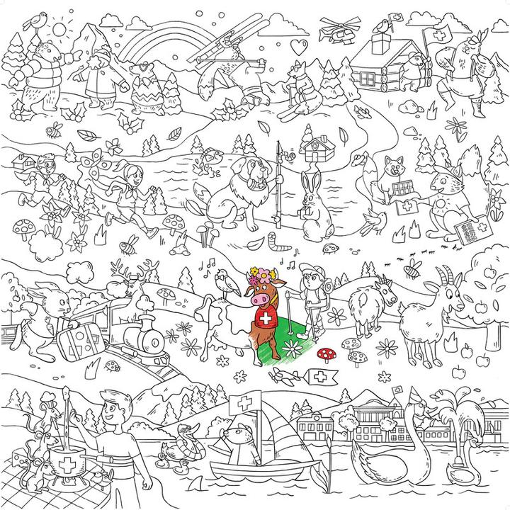 Produktbild Caran d'Ache Swiss Explorer Farbposter