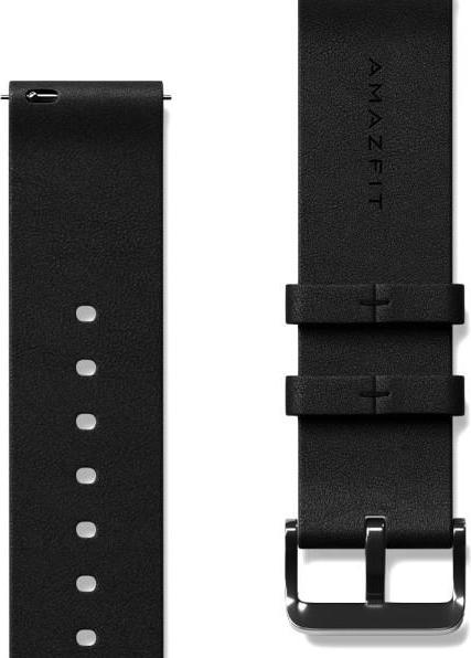 Amazfit Lederarmband Zepp E 20 mm (Schwarz) (20 mm)