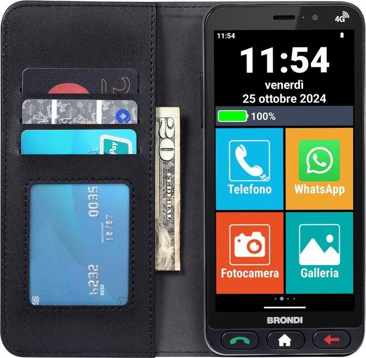 Immagine prodotto Brondi Amico Vero 4G (32 GB, Nero, 5.70", Doppia SIM, 4G)