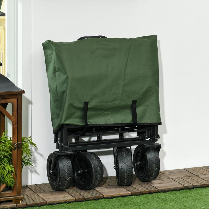 Produktbild Outsunny Bollerwagen mit verstellbarem Griffwinkel