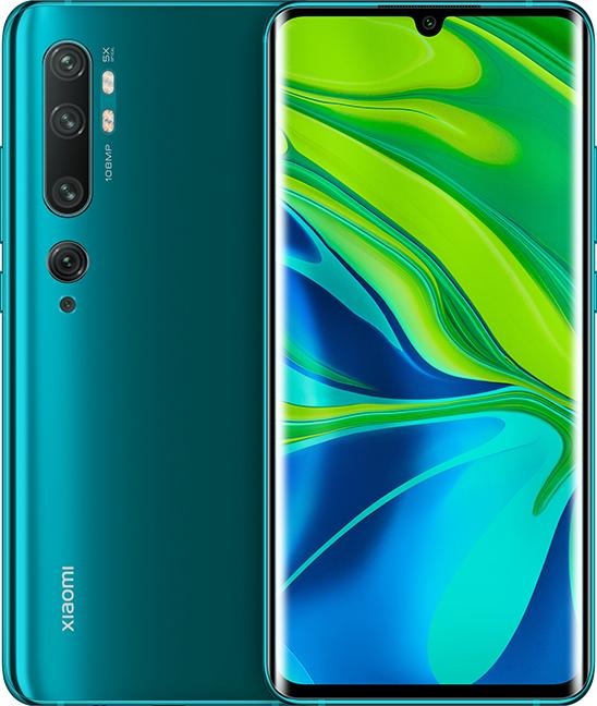 Actual product image Xiaomi Mi Note 10 Pro (256 GB, Aurora Green, 6.47", Dual SIM, 108 Mpx, 4G)