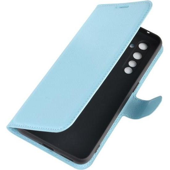 Thumbnail - MU Classic Litchi Leder Bookcover Series (Realme X50 Pro 5G), Smartphone Hülle, Blau