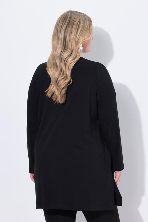 Produktbild Ulla Popken Longshirt, A-Linie, Tunika-Ausschnitt, Langarm (62)