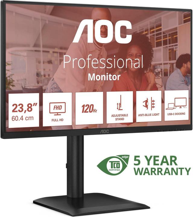 Actual product image AOC 24E4CV (1920 x 1080 pixels, 24")