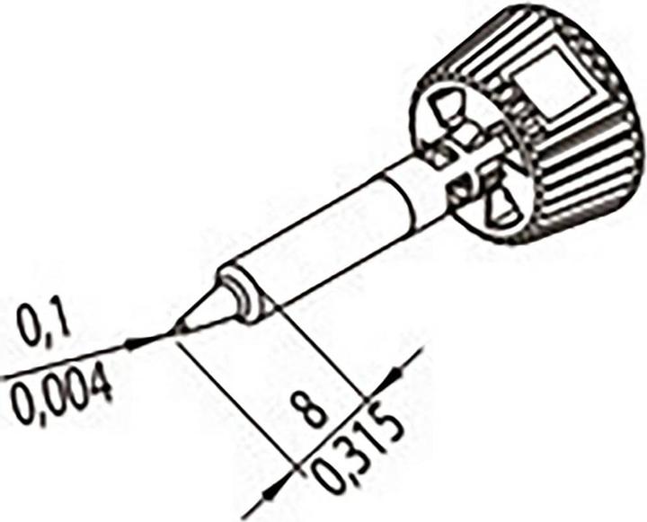 Actual product image Soldering tip DUR, 0.1 mm (Soldering tip)