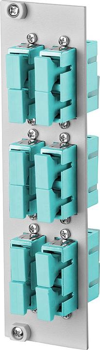 Actual product image Metz Connect OpDAT REGpro Front 3HE, 7TE 6xSC-D OM3 (ceramic, aqua)