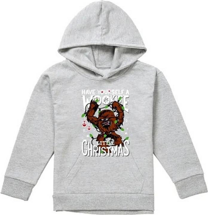 Image du produit Star Wars - Sweat à capuche motif/style Chiné A WOOKIE LITTLE CHRISTMAS - Enfant (128)