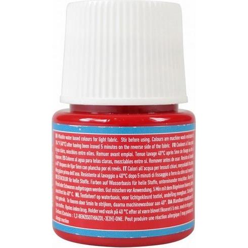 Thumbnail - Pebeo, Künstlerfarbe + Bastelfarbe, Setacolor helle Stoffe (Rot, 45 ml)