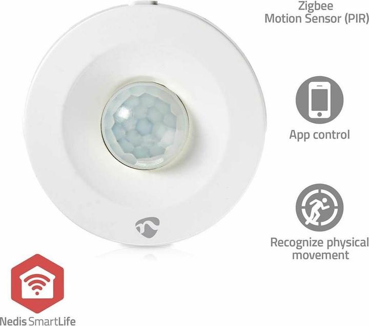 Immagine prodotto Nedis Sensore di movimento PIR intelligente | Zigbee | Batteria inclusa (5 m)