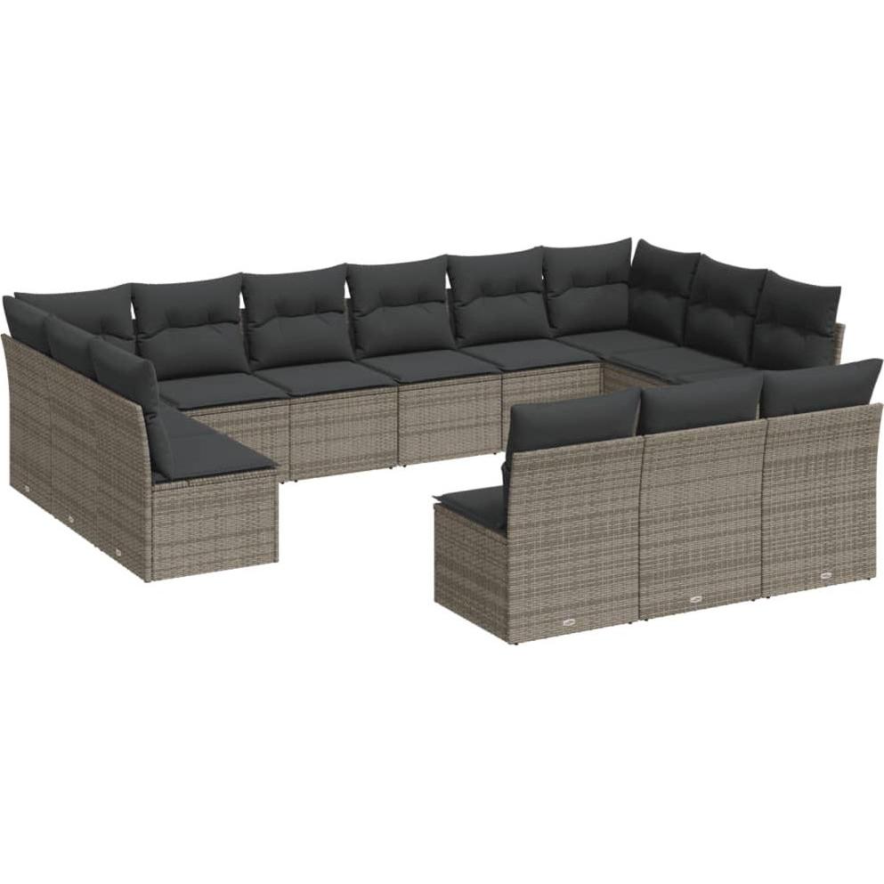 VidaXL, Gartenlounge, 10-tlg. Garten-Lounge-Set mit Kissen