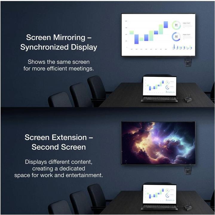 Produktbild EZCast Omni One T-2 + O-2 HDMI® HDMI Extender 800 m (Extender)