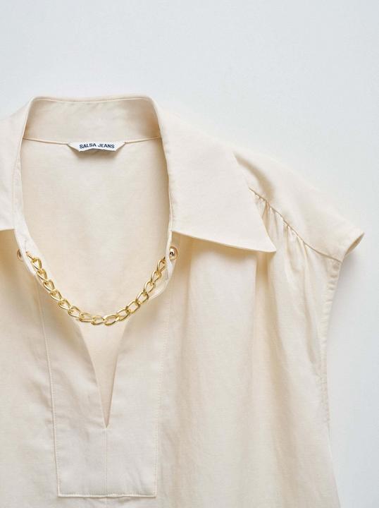 Actual product image Salsa Jeans Kurzarmbluse Blouse Lightdenim (S)