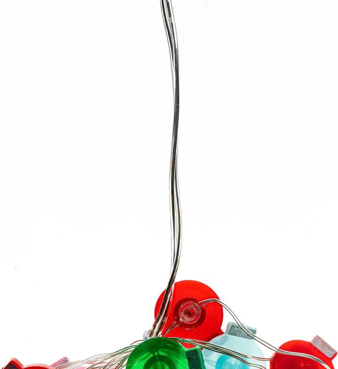 Actual product image Lindby Motje LED fairy lights, balls, red, green (3.20 m)