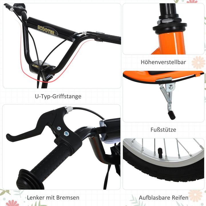 Image du produit Homcom Trottinette avec frein à main