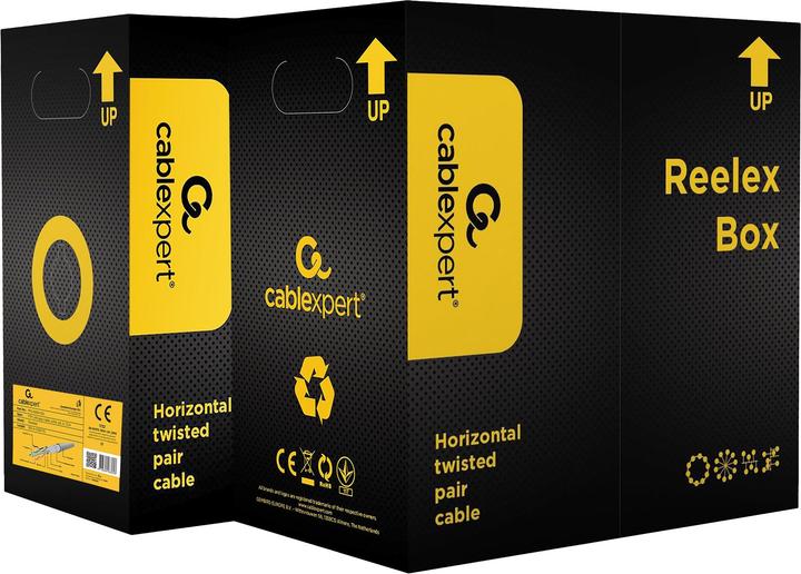 Produktbild Gembird installation cable FTP, cat. 6, CCA, 305m, gray (F/UTP, CAT6, 305 m)