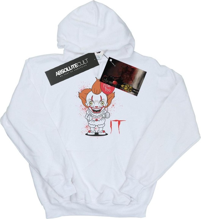 Immagine prodotto Universal Textiles Chibi You'll Float Too Felpa con Cappuccio Uomo (XL)