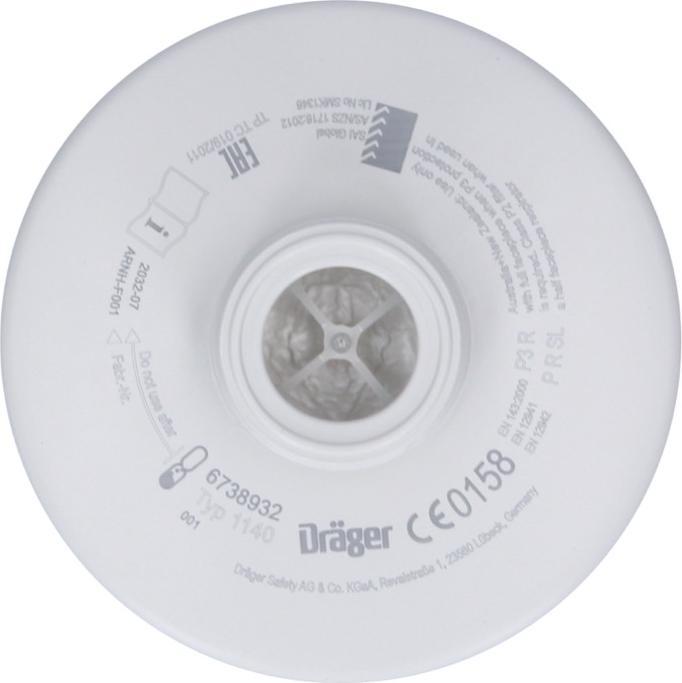 Image du produit Dräger Filtre à particules Rd40 1140 P3 (incinérable) (P3, 1 x)