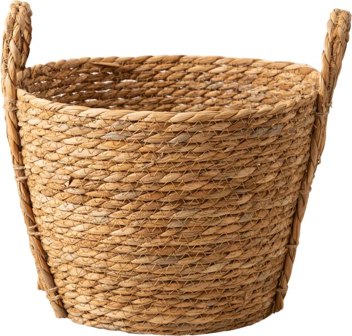 Esmée Storage basket made of dark natural fibres, Ø 27 cm x H 21 cm