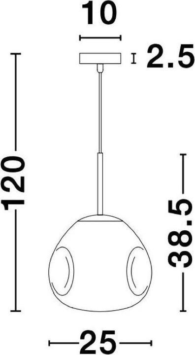 Actual product image Nova Luce Lava (E27)