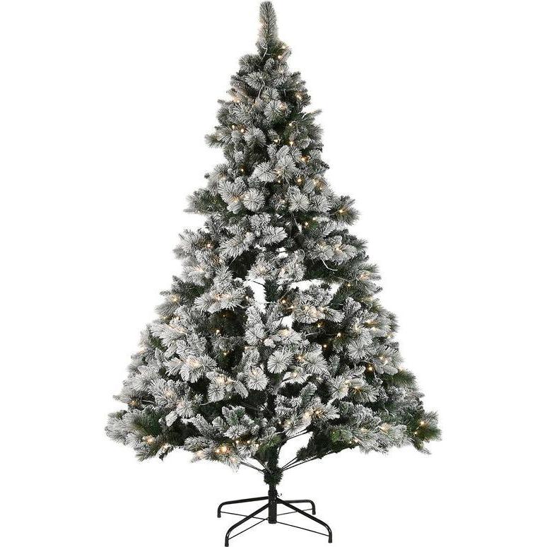 Esprit, Albero di Natale, Weihnachtsbaum grün PVC Metall Verschneit 155 x 155 x 240 cm (240 cm)