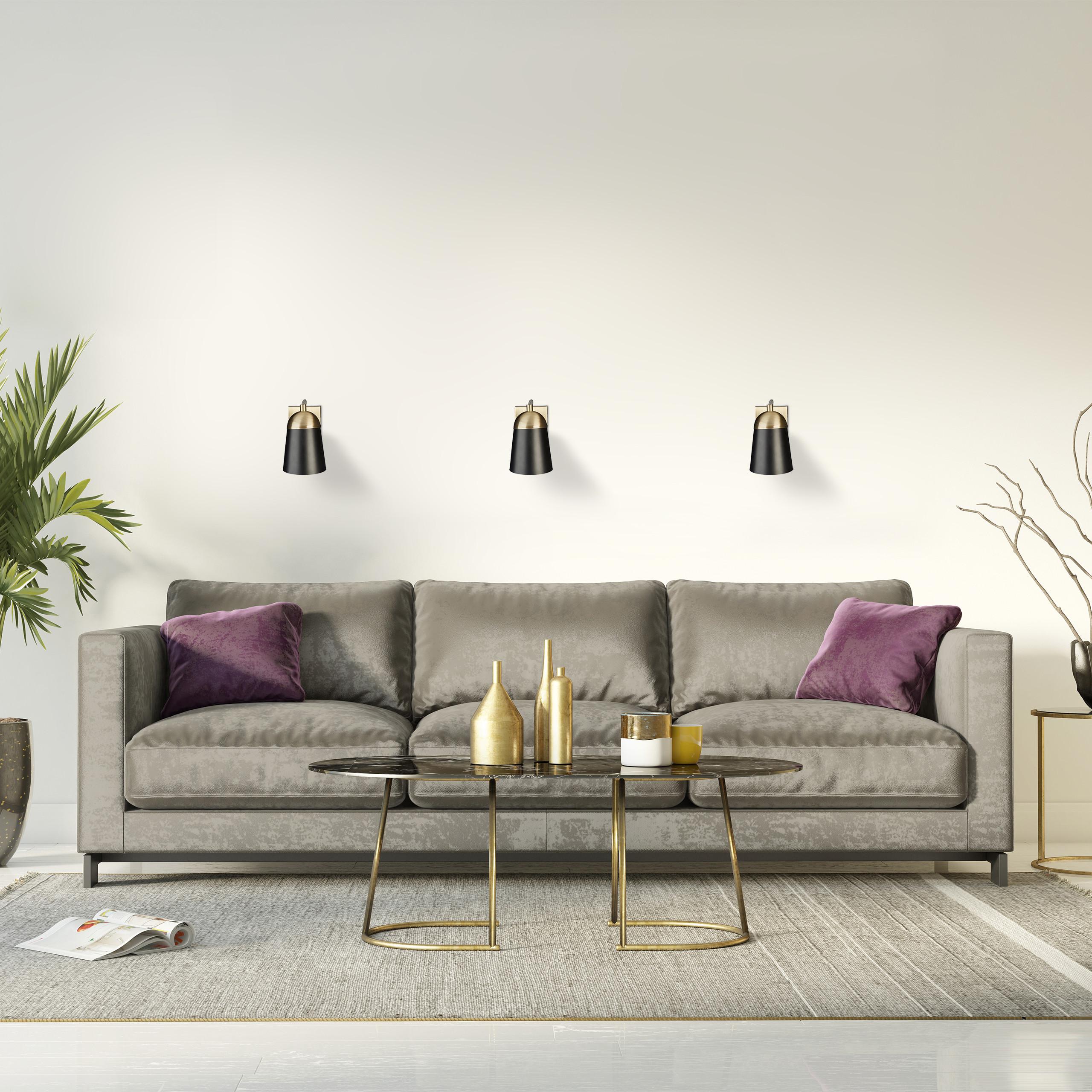 Thumbnail - Relaxdays, Wandleuchte + Deckenleuchte, Wandleuchte (E14)