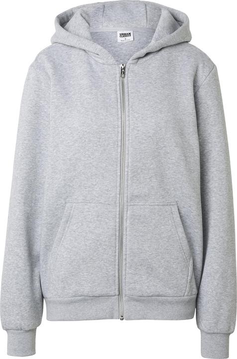 Produktbild Urban Classics Ladies Fluffy Zip Hoody heathergrey M (M)