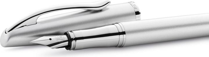 Actual product image Pelikan Rollerball fountain pen & rollerball Jazz® Noble Elegance in a set, silver (Silver, 2x)