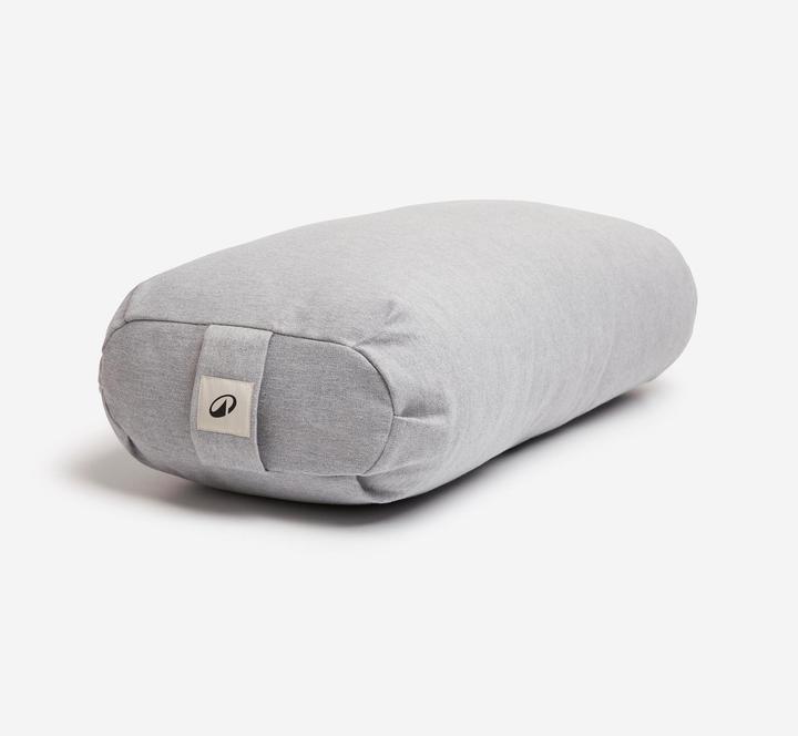 Actual product image Kimjaly Yoga-Bolster flach Dinkelfüllung - blau (15 cm)