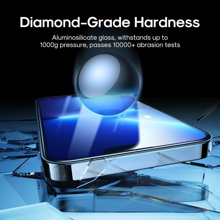 Produktbild Joyroom Tempered Glass HQ-Z34 iPhone 15 Pro with Black Edge (1 Stück, Apple iPhone 15 Pro)