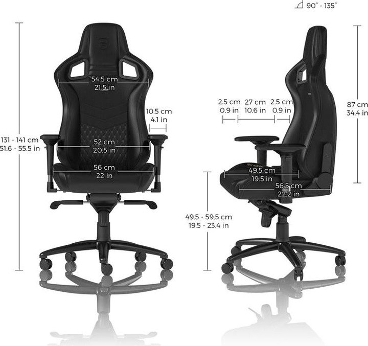 Produktbild noblechairs EPIC Echtleder