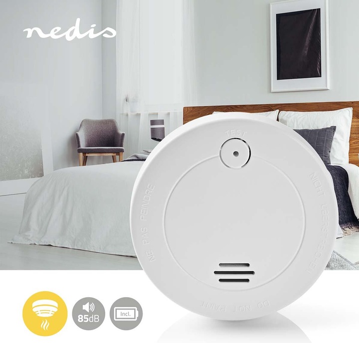 Image du produit Nedis EN14604 Alarme de fumée - Blanc