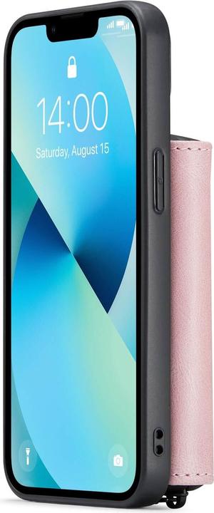 Actual product image Cover-Discount iPhone 14 - Case with Credit Cards Case pink (Apple iPhone 14)