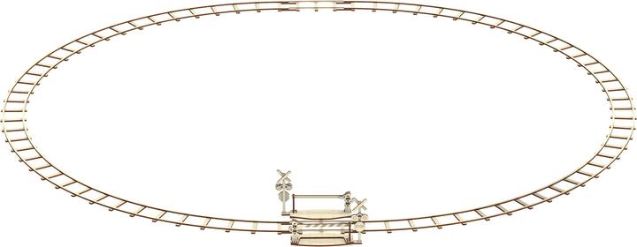 Actual product image WoodenCity Rails with level crossing
