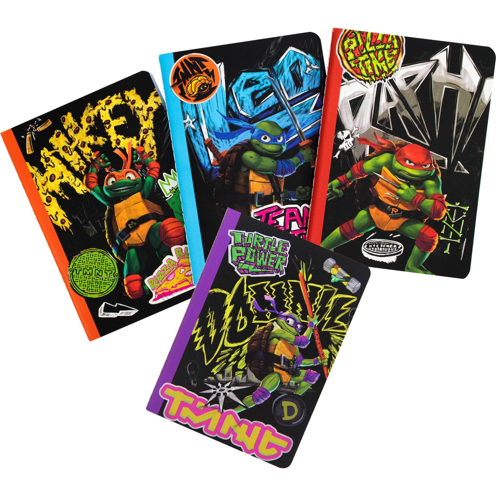 Thumbs Up, Heft + Block, ThumbsUP! Notizbuch 4er Set - TMNT (A6, Liniert)