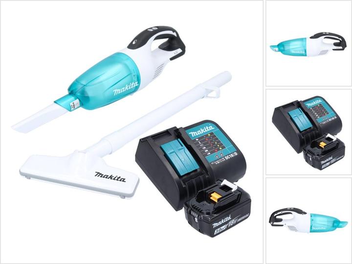 Produktbild Makita DCL 181 FSF1WX Akku Staubsauger 18 V 53 mbar 0,65 L + 1x Akku 3,0 Ah + Ladegerät