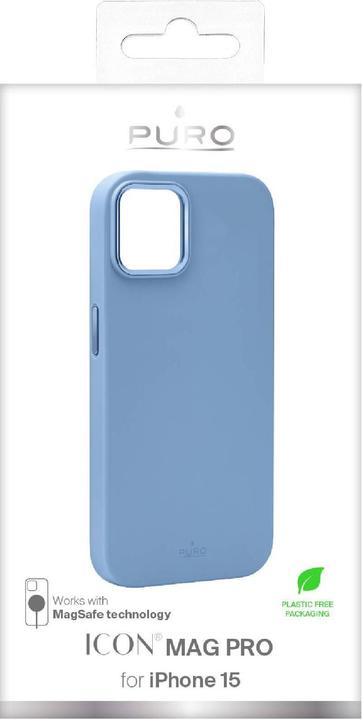 Image du produit Puro ICON MAG PRO iPhone 15 6.1" MagSafe jasnoniebieski/light blue PUIPC1561ICONMPLBL (Apple iPhone 15)