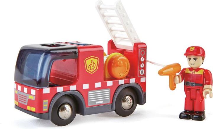 Actual product image Hape Fire engine with siren