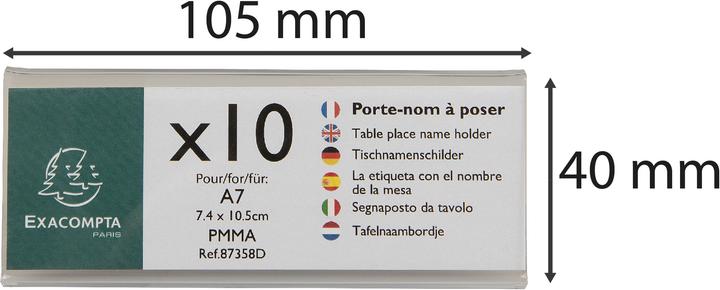 Actual product image Exacompta Table leaflet stand (A7, Across)