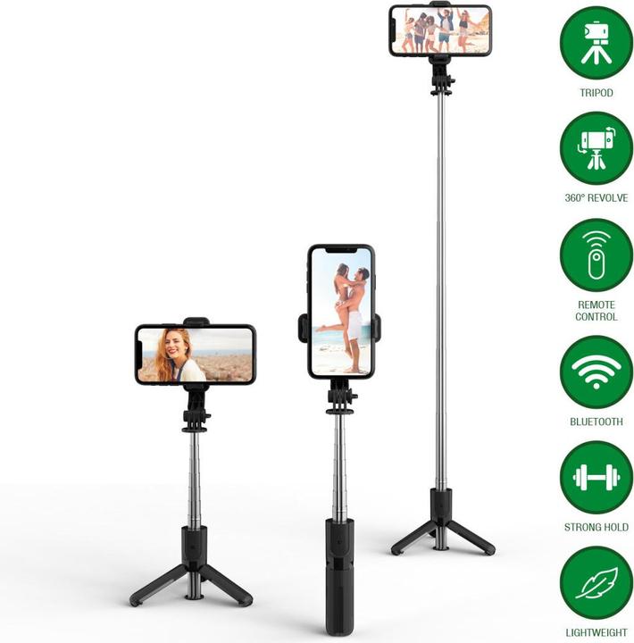 Produktbild 4smarts Handy Stativ mit Wireless-Fernauslöser (Kunststoff, Metall)