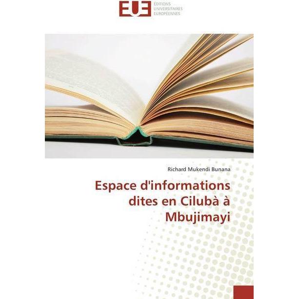 Espace d'informations dites en Cilubà à Mbujimayi, Fachbücher von Richard Mukendi Bunana