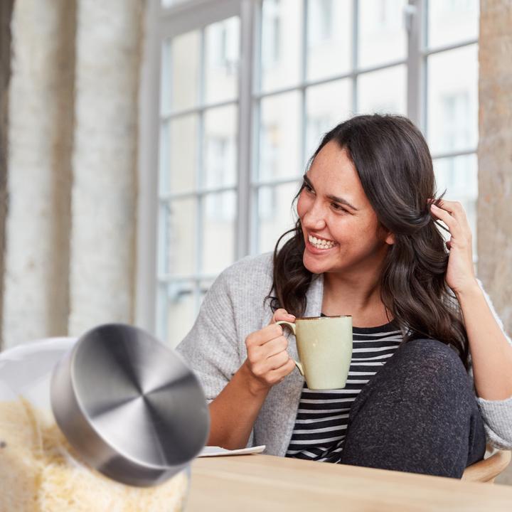 Actual product image Relaxdays Storage Glass Jars, Set of 4 (1.50 l)