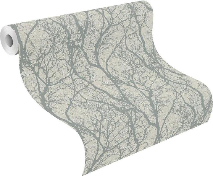 Rasch #Wallpaper change light grey (53 x 1005 cm)