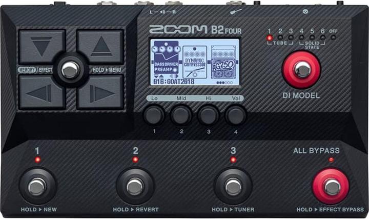 Produktbild Zoom B2 FOUR (EU) Bass Multi-Effects Pedal (E-Bass)