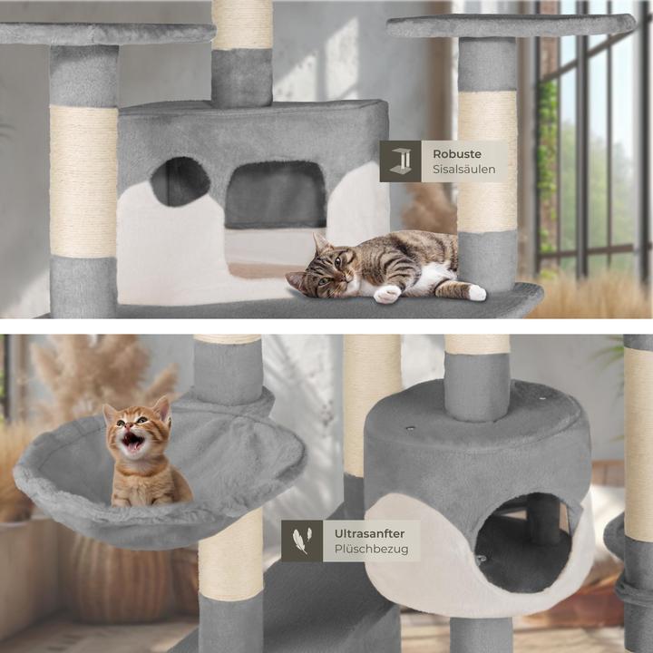 Immagine prodotto tectake Nelly (204 cm, Grigio/bianco)