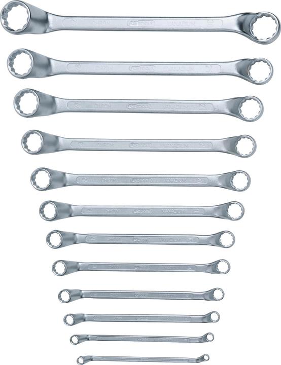Actual product image KS Tools Double ring spanner set 12 pcs. cranked, 6-32mm (32 mm, 6 mm)