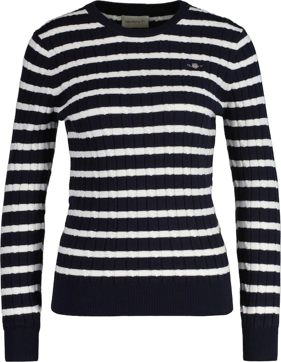 Produktbild GANT Stretch Cotton Cable Stripe C-Neck (XXL)