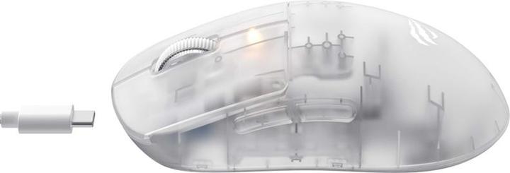 Actual product image Havit Wireless Gaming Mouse MS970WB Pro, 800DPI - 12000DPI, Transparent White (Wireless)